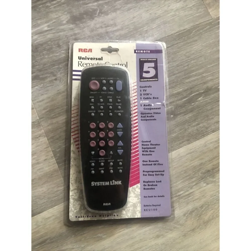 UNIVERSAL RCA REMOTE CONTROL RCU 100 Multi Brand Use Sealed / 5 Component